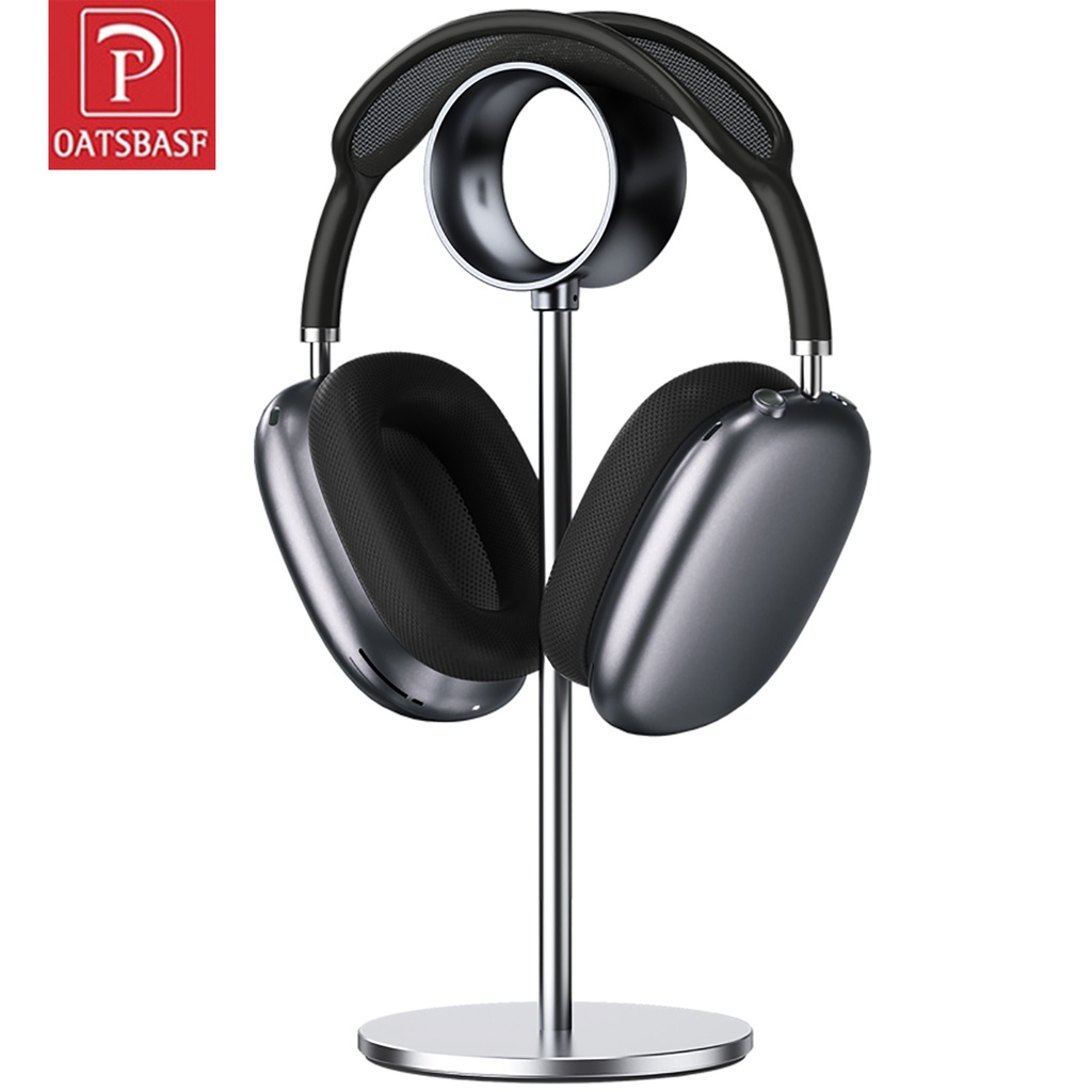 Oatsbasf Aluminum Headphone Stand Non Slip Holder Table Organization