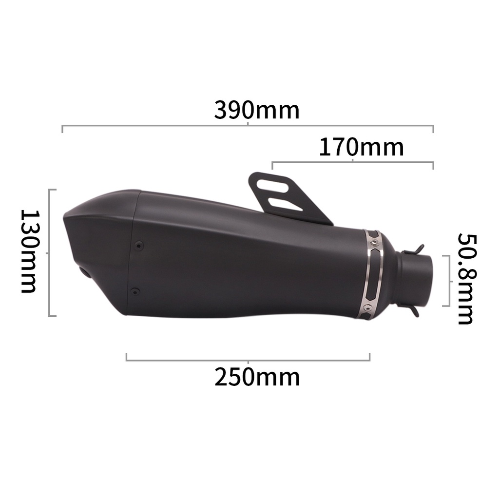 A Universal 38 51mm exhaust pipe Fire Torch modify motocross muffler