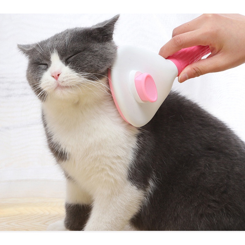 Pet Hair For Removal Comb Cat Dog Comb Self Cleaning Slicker Brush ...