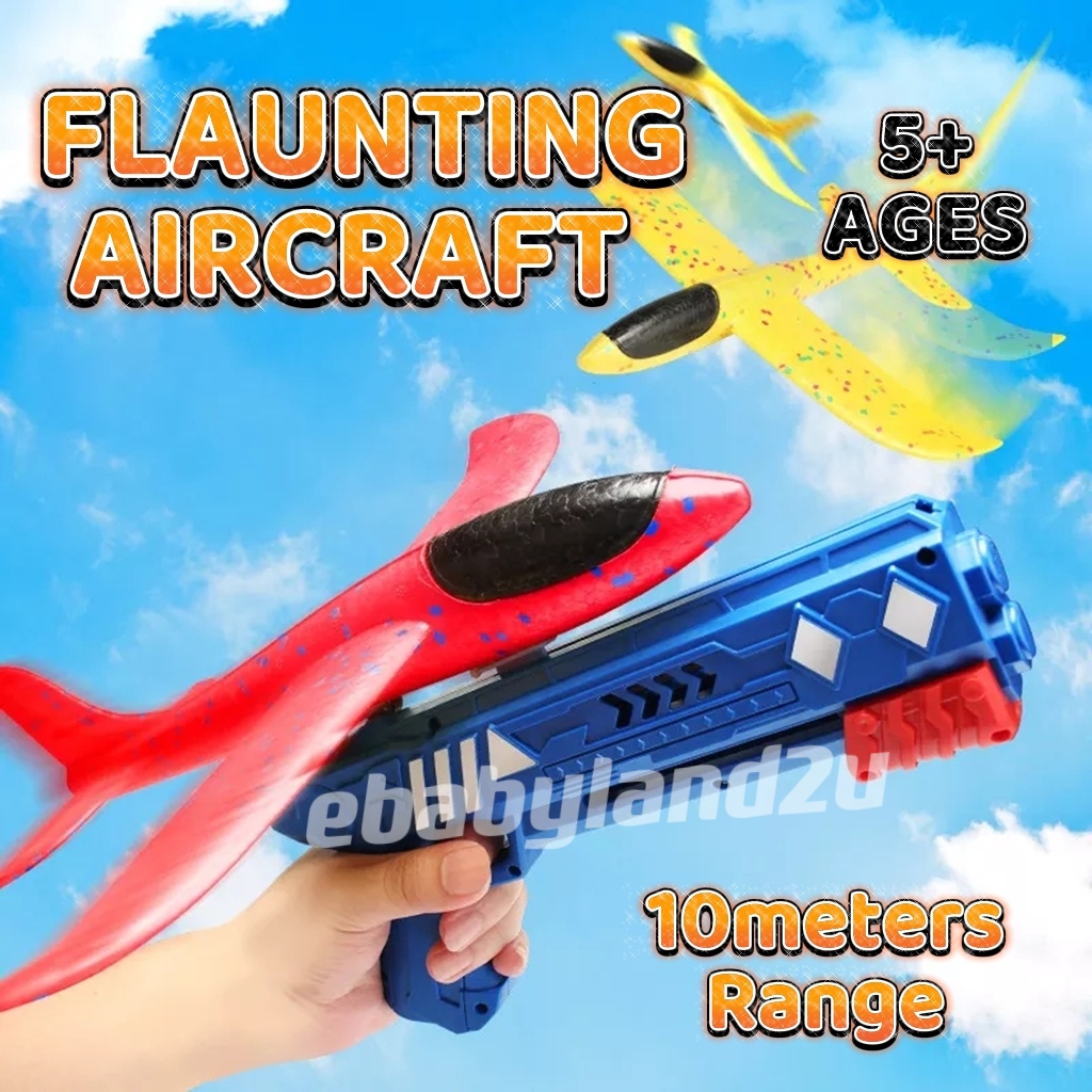 Kids Toys Flaunting Aircraft Glider Foam Airplane Toy Plane Launcher ...