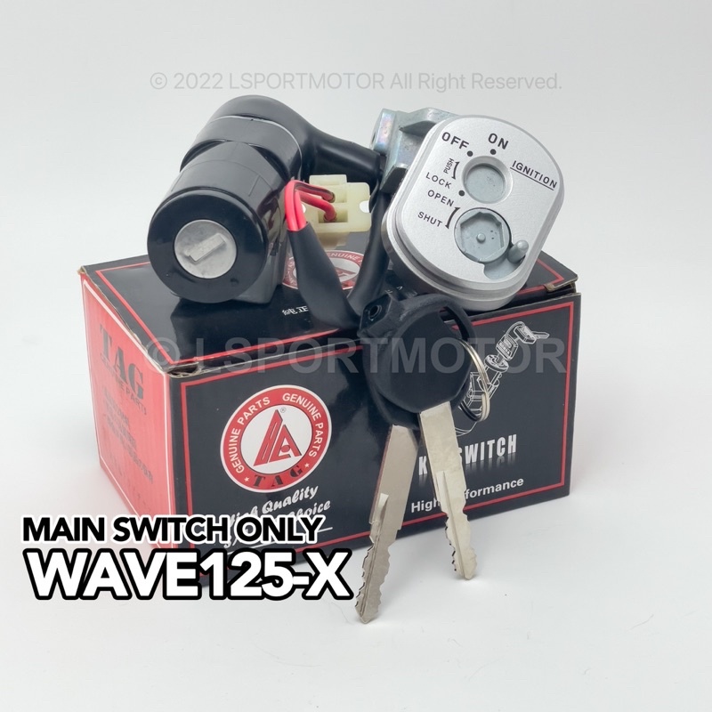 HONDA WAVE125X MAIN SWITCH ONLY (TAG) IGNITION SWITCH KEY LOCK STARTER SWITCH W125X WAVE125X