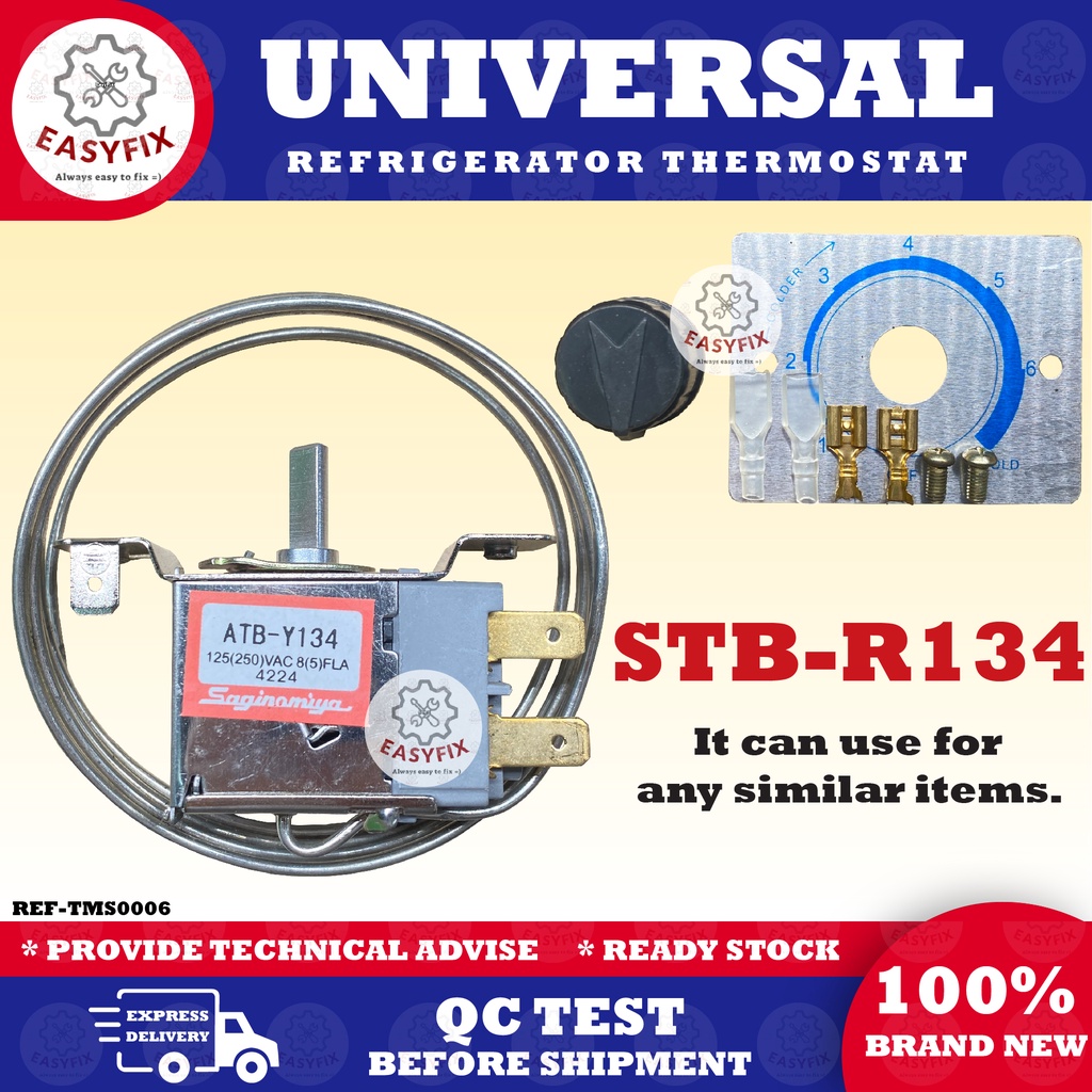 STB-R134 THERMOSTAT REFRIGERATOR DEFROST THERMOSTAT Freezer Spare Parts ...