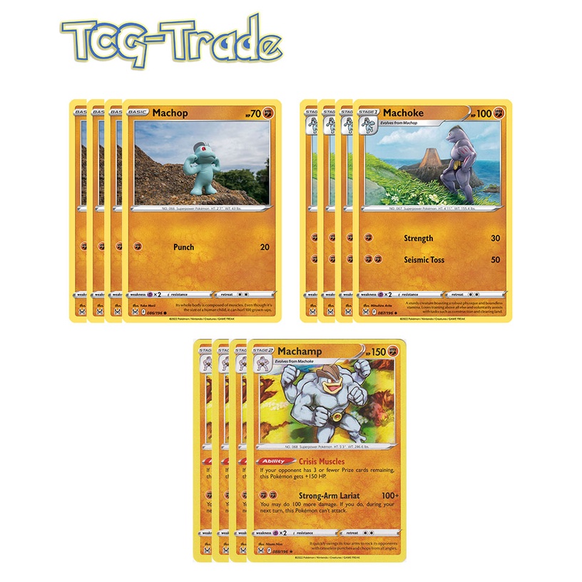 [Pokemon Player's Section] Play Set - LOR 88 Machamp Line Playset ...