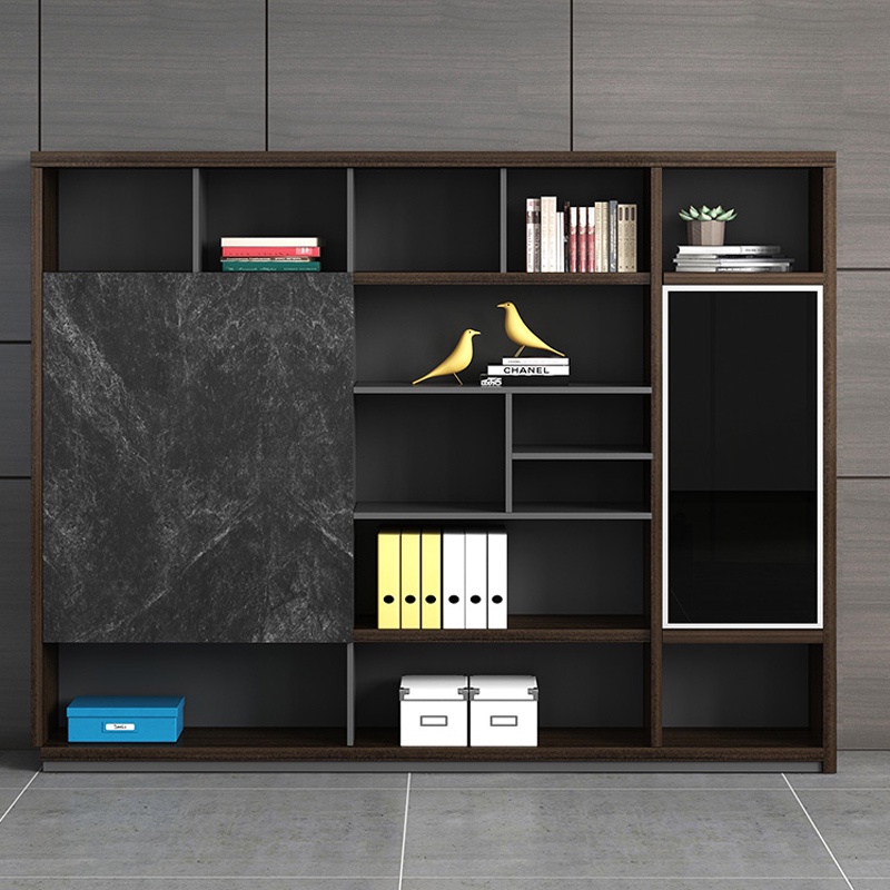 Office file cabinet bookcase simple file cabinet wooden data cabinet ...