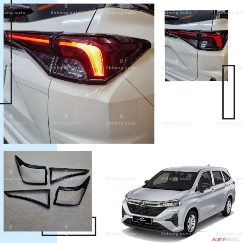 Perodua alza 20222025 tail lamp cover accessories new alza lampu cover