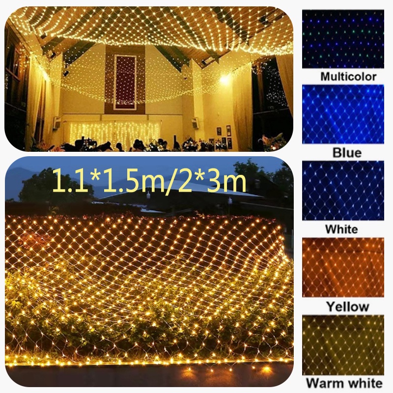 200LED String Lights Outdoor Christmas Net Lights Mesh Fairy String