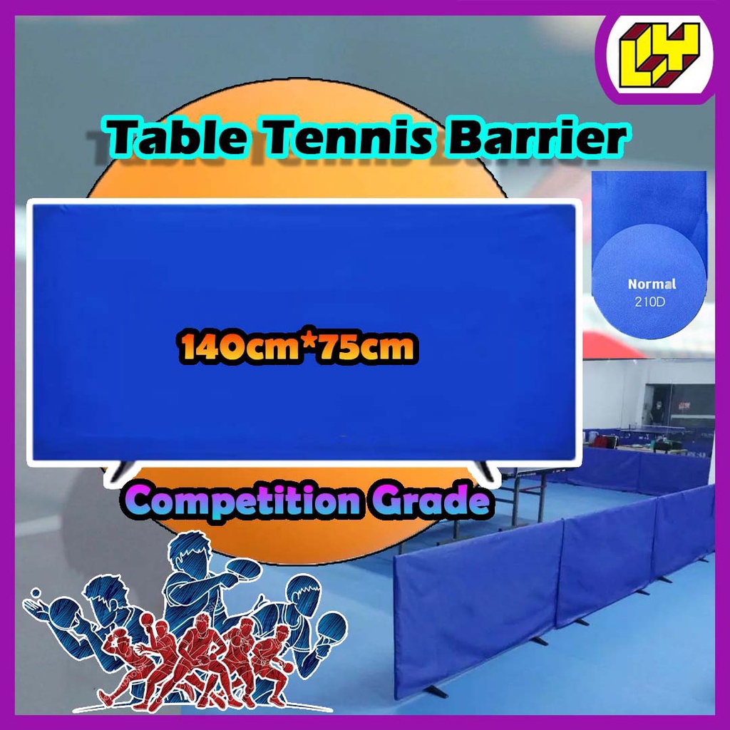 Table Tennis Surround Table Tennis Barrier Divider Removeable Detachable Penghadang Tenis Meja 