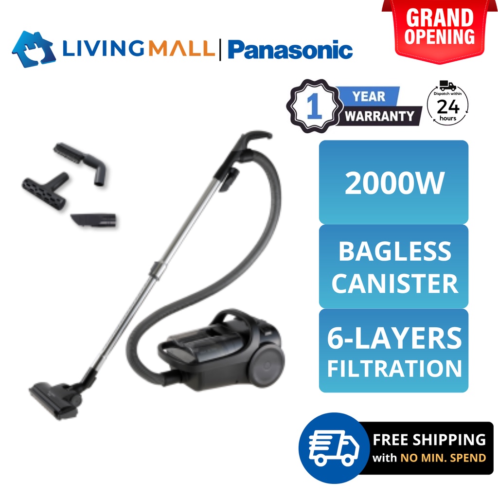 [FREE DELIVERY] PANASONIC MCCL605 (2000W) CYCLONE BAGLESS CANISTER