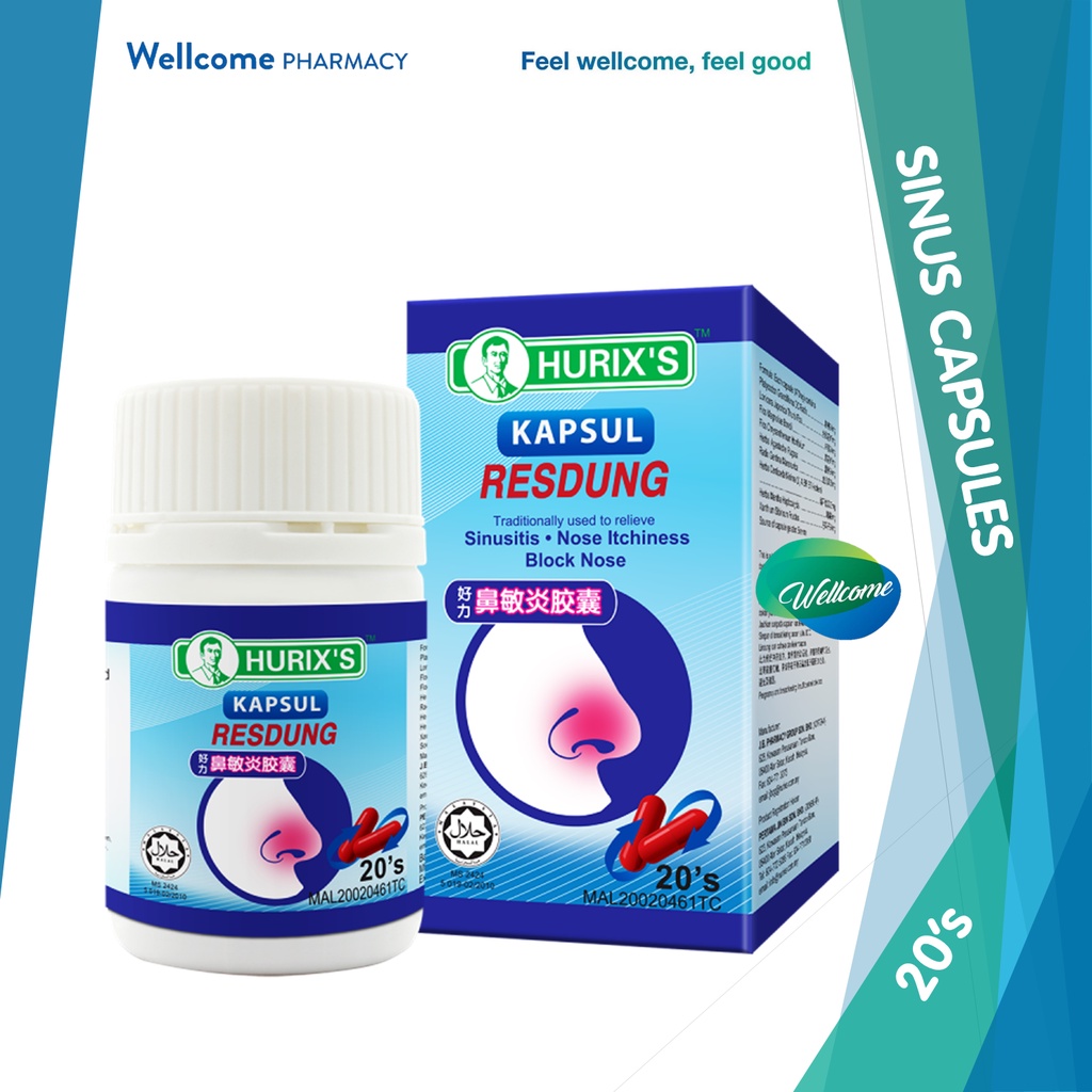 Hurix's Kapsul Resdung For Sinusitis, Nose Itchiness & Blocked Nose