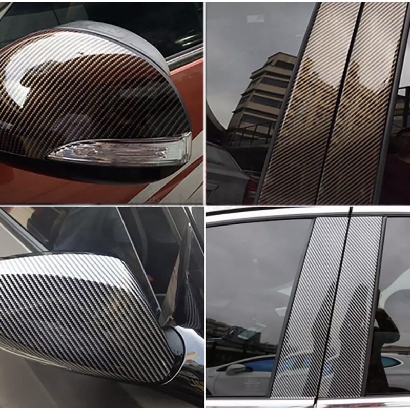 Sticker Wrap Carbon Fiber Interior Car Glossy Sticker Wrap Carbon ...