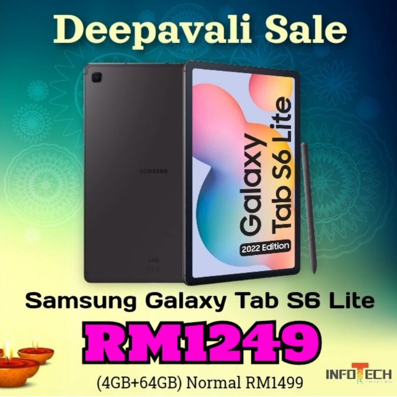 100% Original Samsung Galaxy Tab S6 Lite P610 Sme Warranty New Set Tab ...