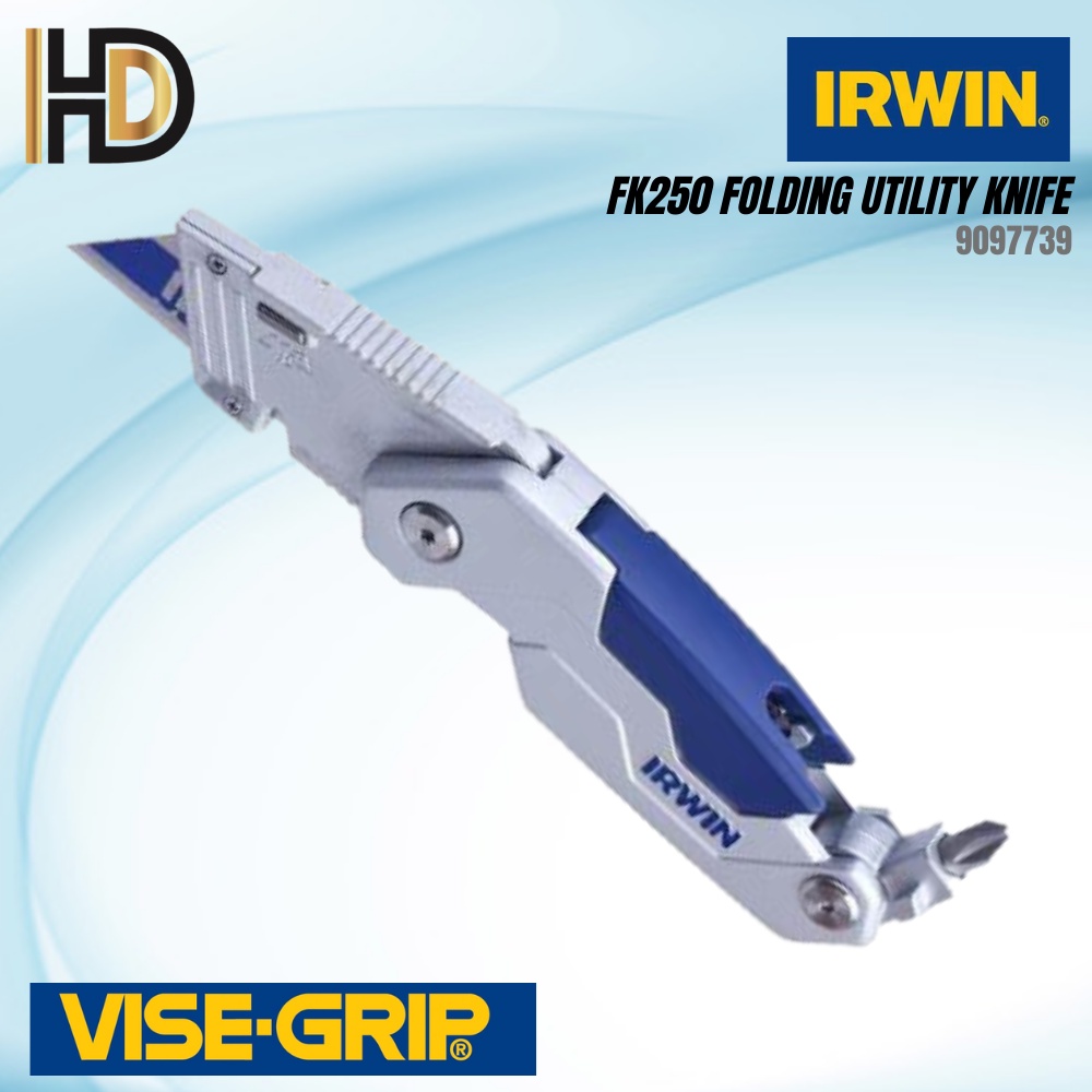 IRWIN 9097739 FOLDING UTILITY KNIFE ( WITH 3 BLADES ) Shopee Malaysia