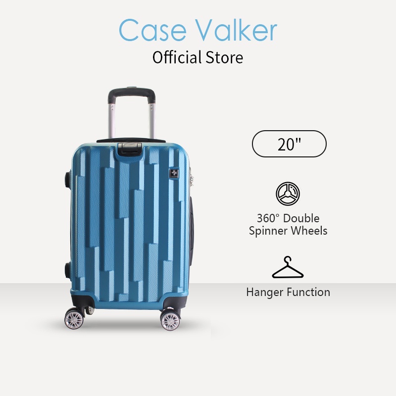 Case Valker Matrix ABS 2 in 1 Luggage Bag with Hanger Set Luggage (24 ...