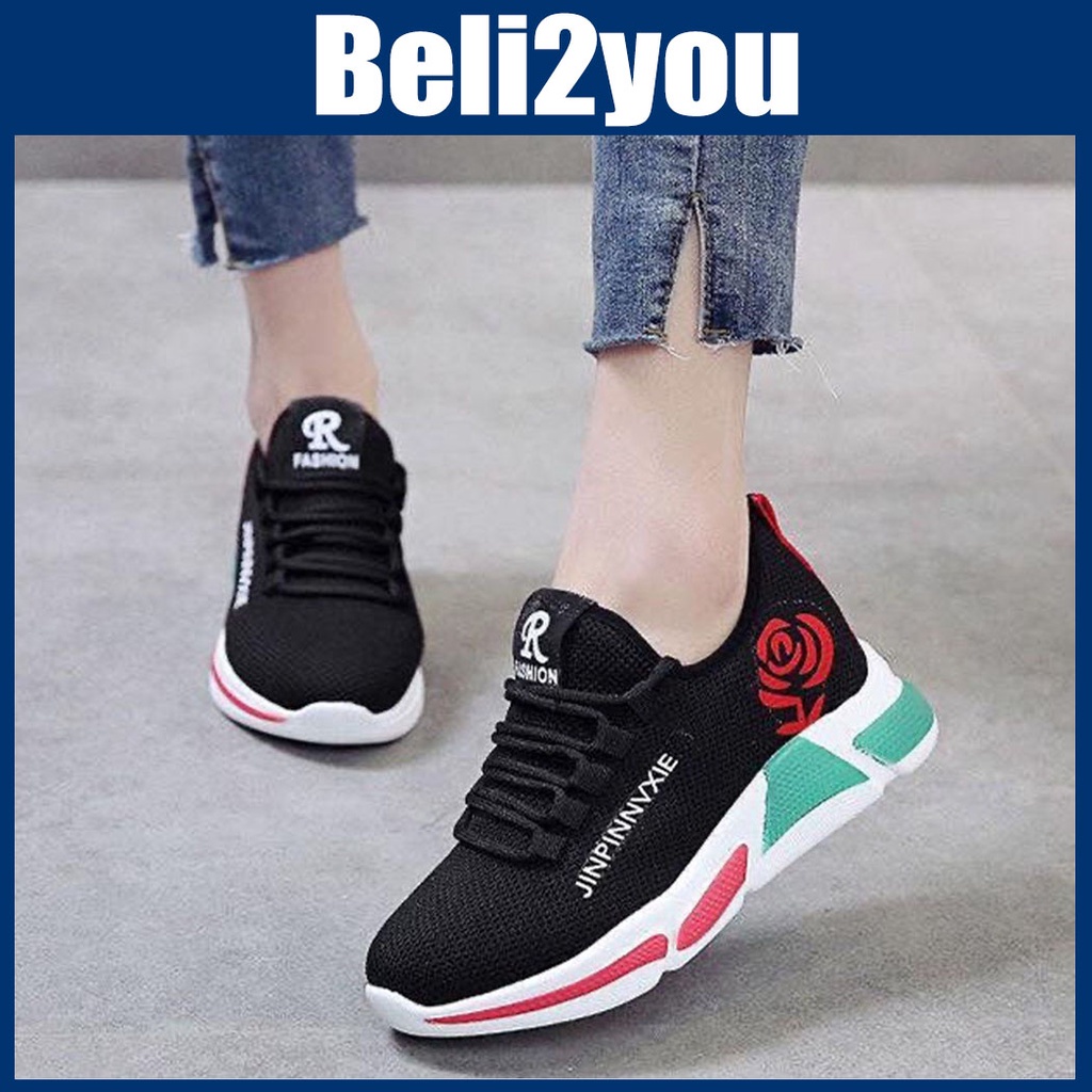 Beli2you Rose Sneakers Kasut Perempuan Murah Kasut Sport Wanita Kasut ...