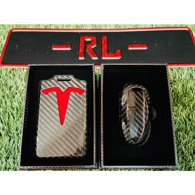 Tesla 3 Y S dry carbon fiber keyless key cover holder guard protector ...