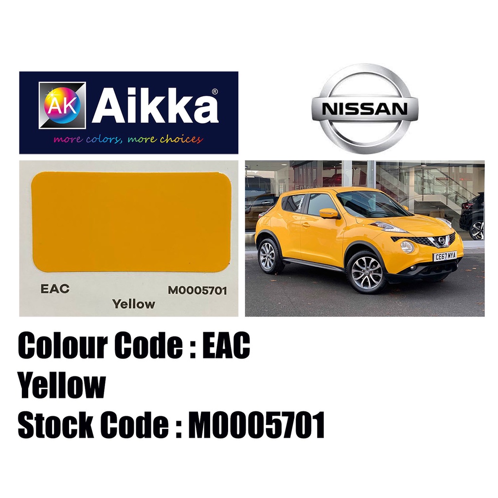 AIKKA AUTOMOTIVE PAINT/ NISSAN EAC / YELLOW /2K CAR PAINT/TOUCH UP