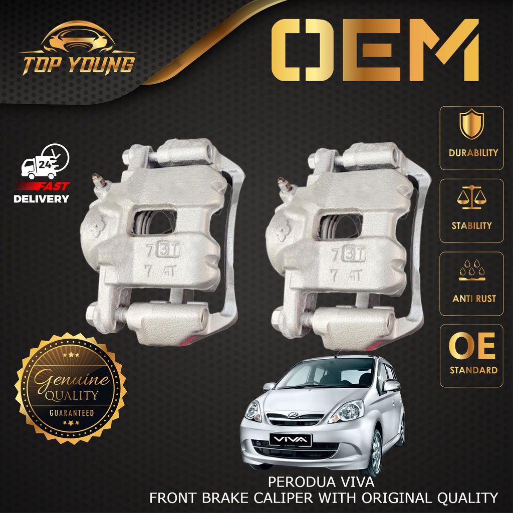 PERODUA VIVA DISC BRAKE CALIPER FRONT (DEPAN) ORIGINAL 100 PRODUCT