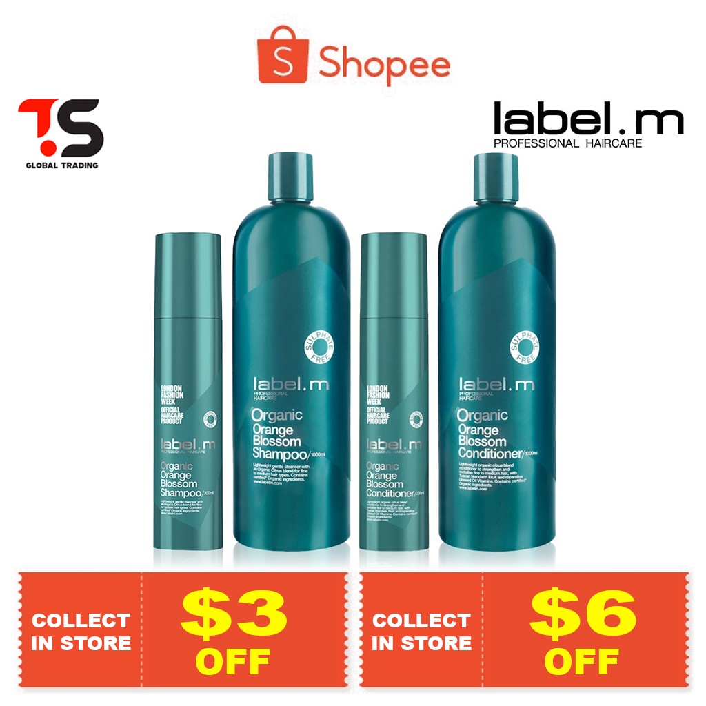 LABEL.M ORGANIC ORANGE BLOSSOM Shampoo / Conditioner (200ML / 1000ML