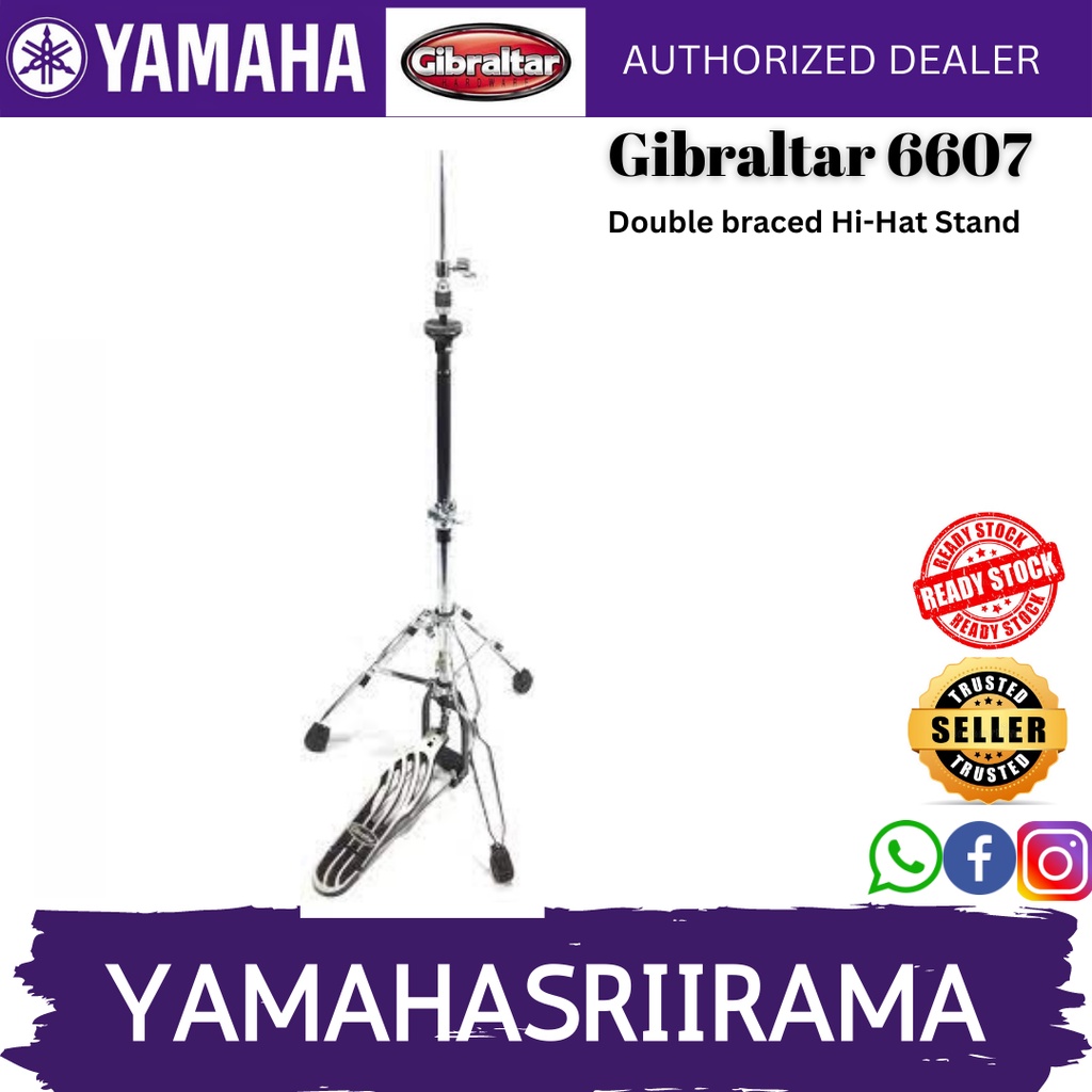 Gibraltar 6607 Double braced HiHat Stand Shopee Malaysia