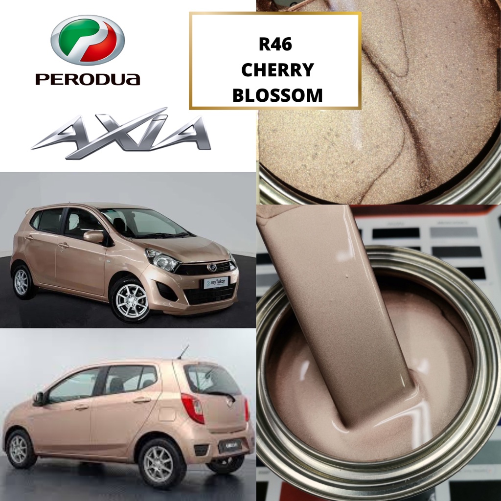 PERODUA AXIA- R46 CHERRY BLOSSOM- 2K Paint / Cat Bancuh Kereta Original ...