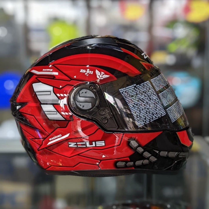 Helmet ZEUS Fullface Gundam Robot Full Face ZS-811 Shopee Malaysia