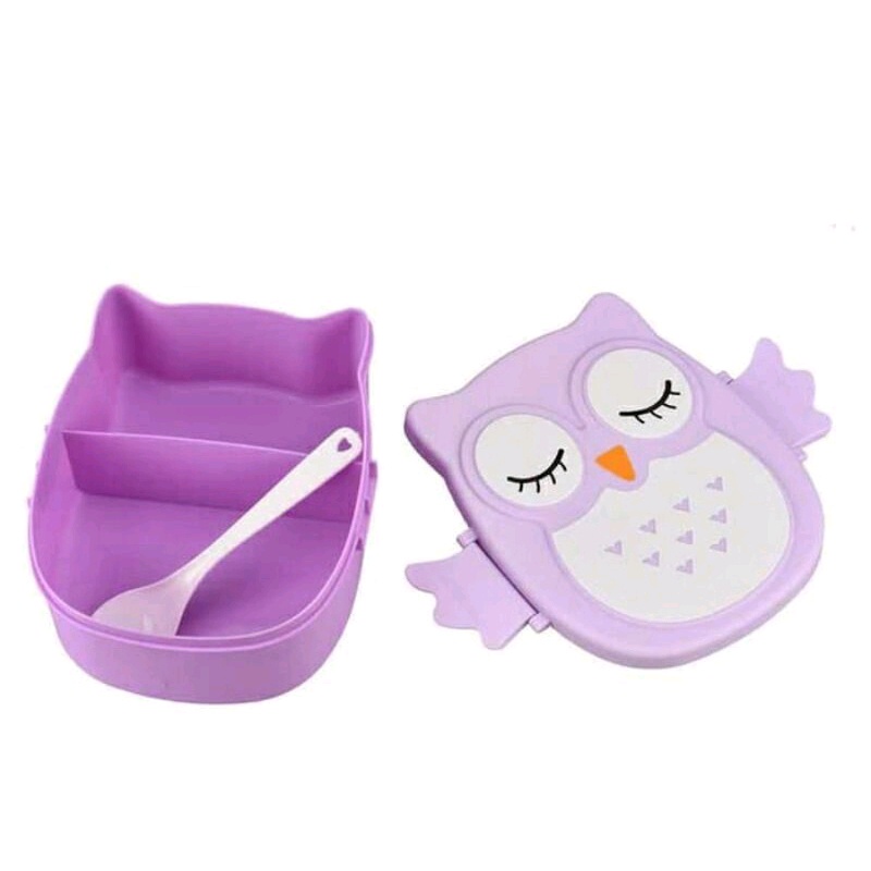 (Ready Stock) Kids Lunch Box Cute Lunch box bento box & Spoon food