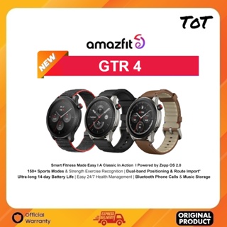 Mobile2Go. Amazfit GTR 4 [150+ Sports Modes & Strength Exercise Recognition, Dual-band Positioning & Route Import*Ultra-long 14-day Battery Life, Easy 24/7 Health Management