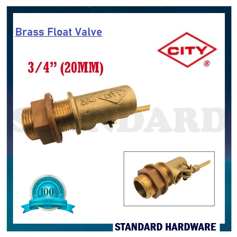 CITY Brass Float Valve / Injap Terapung (1/2'' & 3/4'') Shopee Malaysia