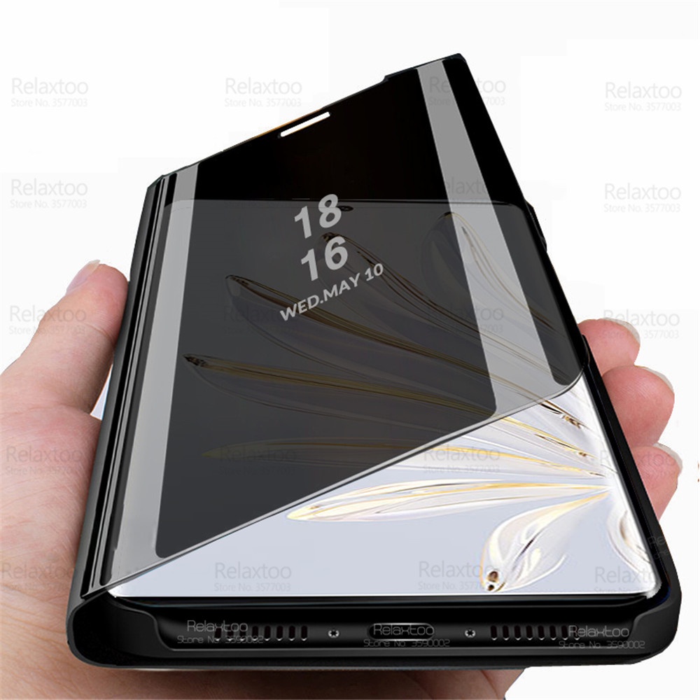 For Honor 70 Case Smart Mirror Magnetic Flip Cover On Honor70 Honer ...