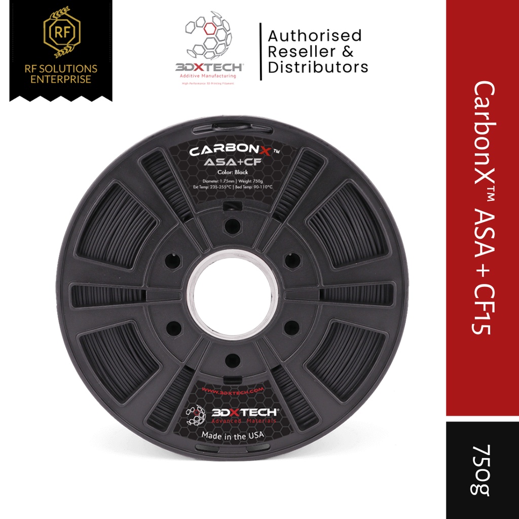 3DXTECH CarbonX ASA + CF15 (1.75mm/750g) | Shopee Malaysia