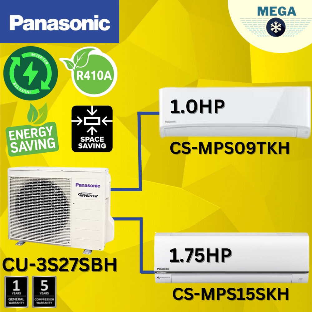 PANASONIC MULTI-SPLIT AIR COND R410a INVERTER [ OUTDOOR 3.0HP ...