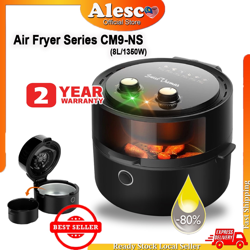 Alescomall Air Fryer Stirrer Series ChefMaster Series CM9-NS (8L/1350W ...