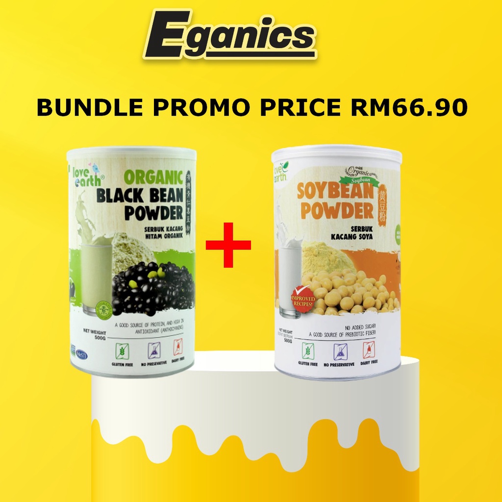 Love Earth Organic Soybean Powder 500g/ Kacang Soya Organik Organic