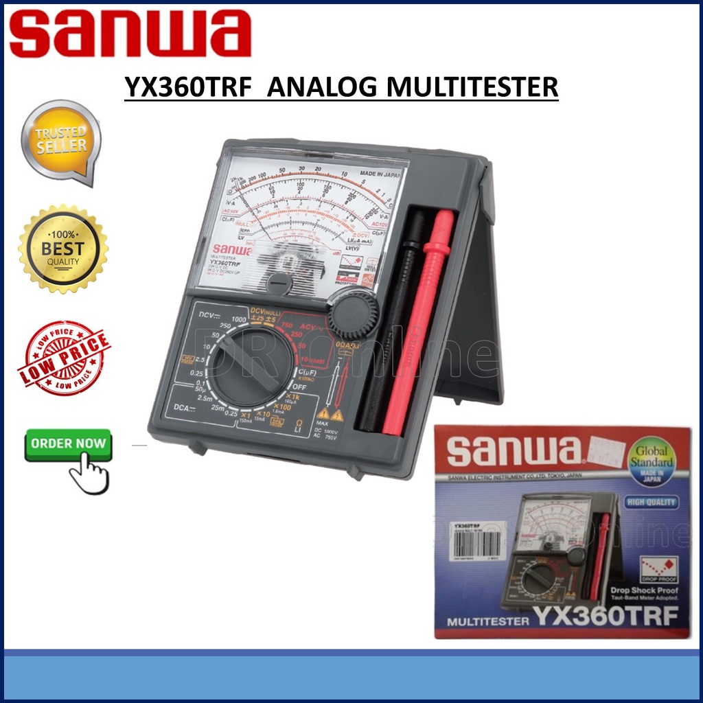 SANWA MULTI TESTER Analog MultiMeter (YX360TRF) Shopee Malaysia