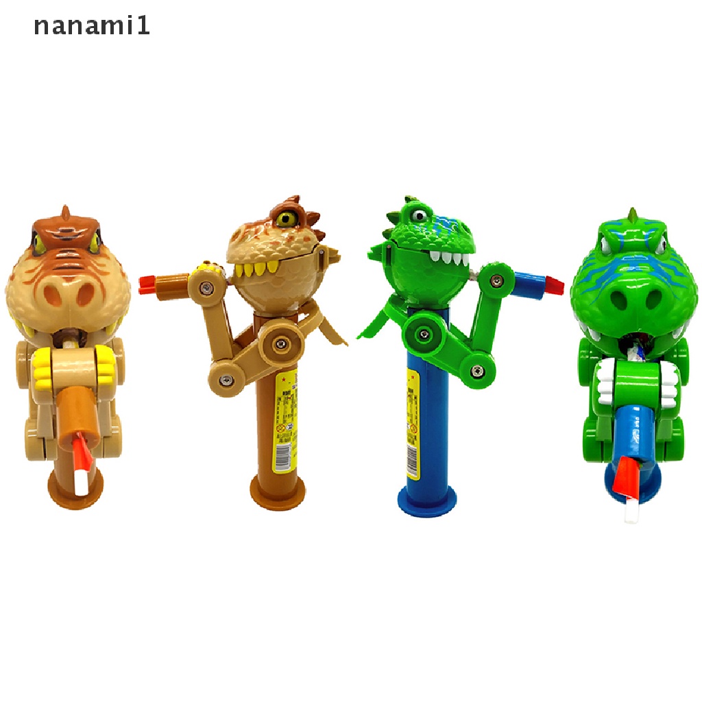 nanami1 1 Pcs Creative Lollipop Robot Holder Novelty Dinosaur Shape Toy