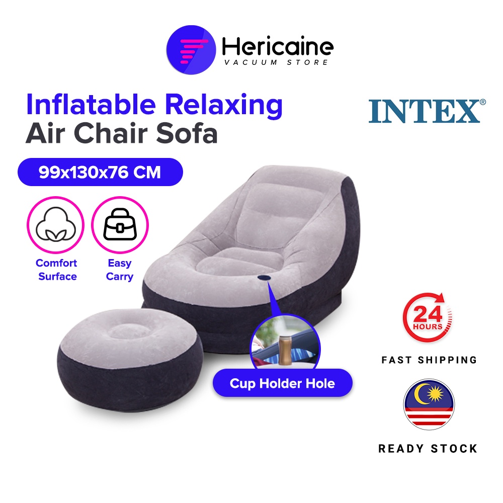 INTEX Inflatable Lounger Air Sofa Made By PVC And Flocking Materials