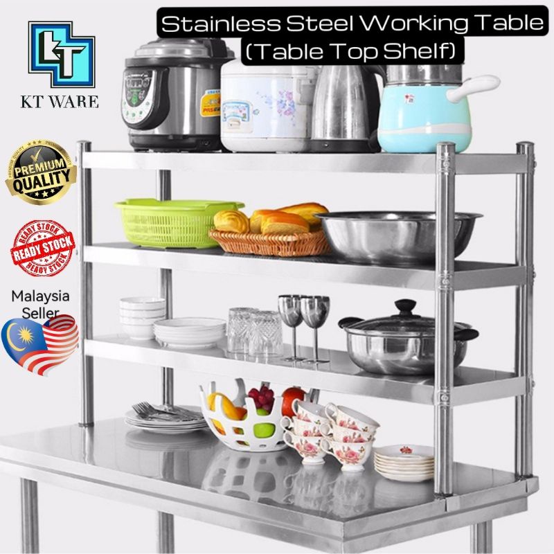 KT WARE Kitchen Over shelf Rack Extend table top rack Working Table