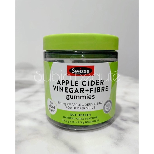 Swisse Apple Cider Vinegar & Fibre Gummies 45 Pack Shopee Malaysia