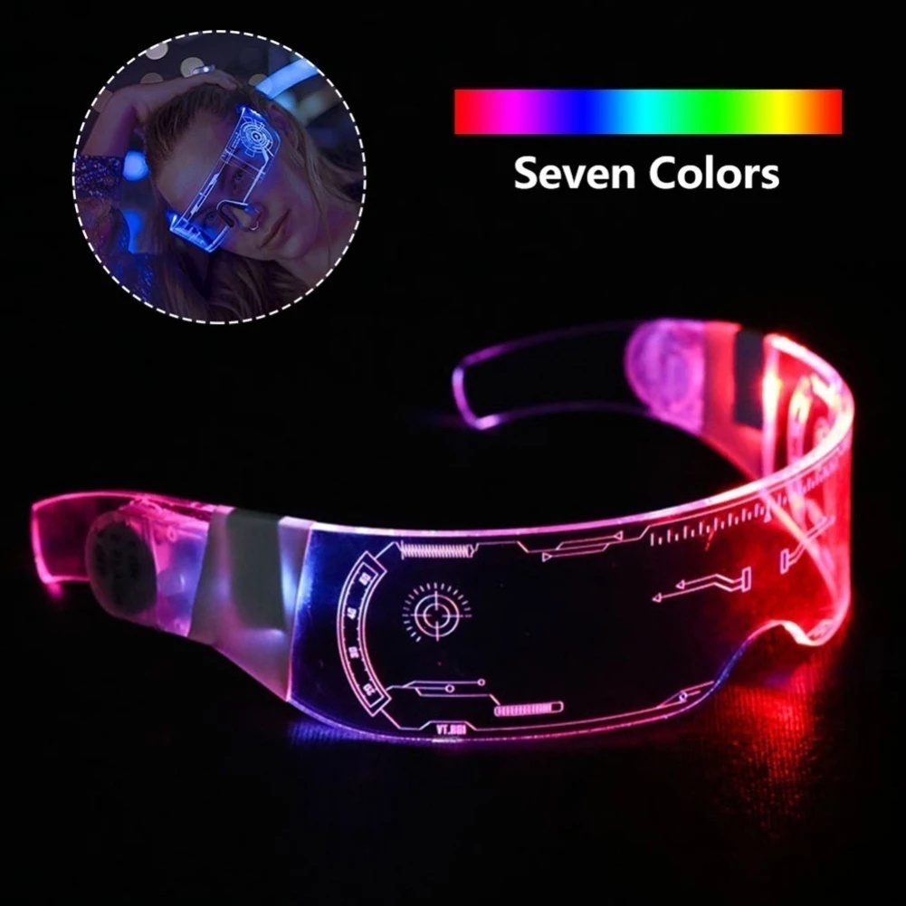 Cermin Mata Led Luminous Glasses Led Glasses Futuristic Electronic