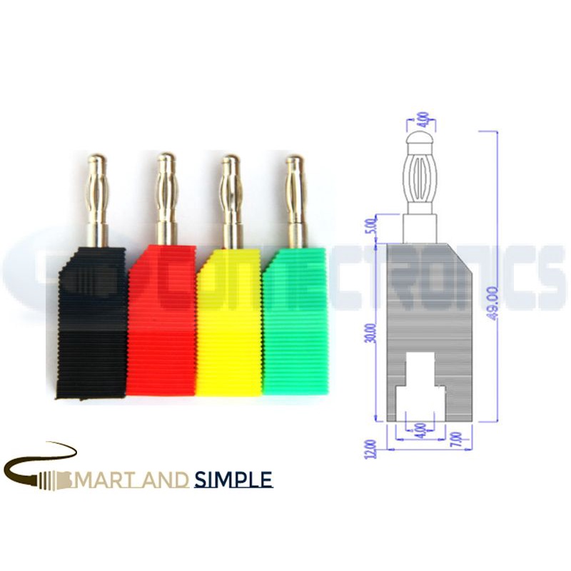 STACKABLE TYPE BANANA PLUG 4mm | Shopee Malaysia
