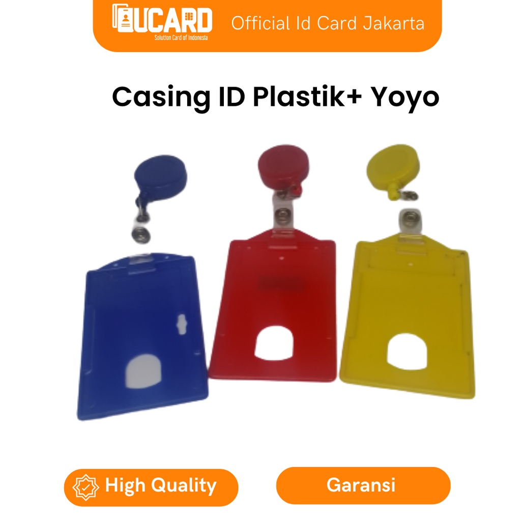 GANTUNGAN Id card Holder Custom Colorful Plastic id card Holder plus ...