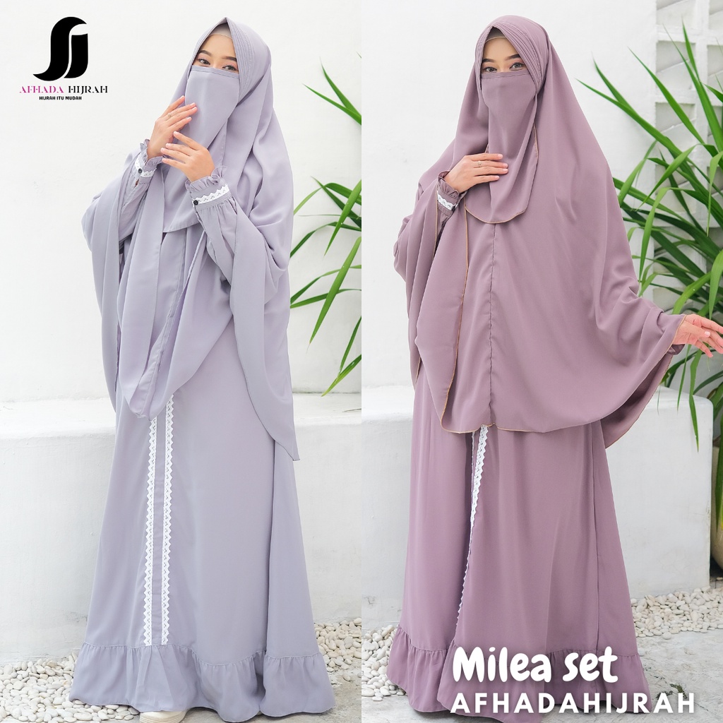 Milea lightgrey milo Veil set, The Latest Instant syari hijab And ...