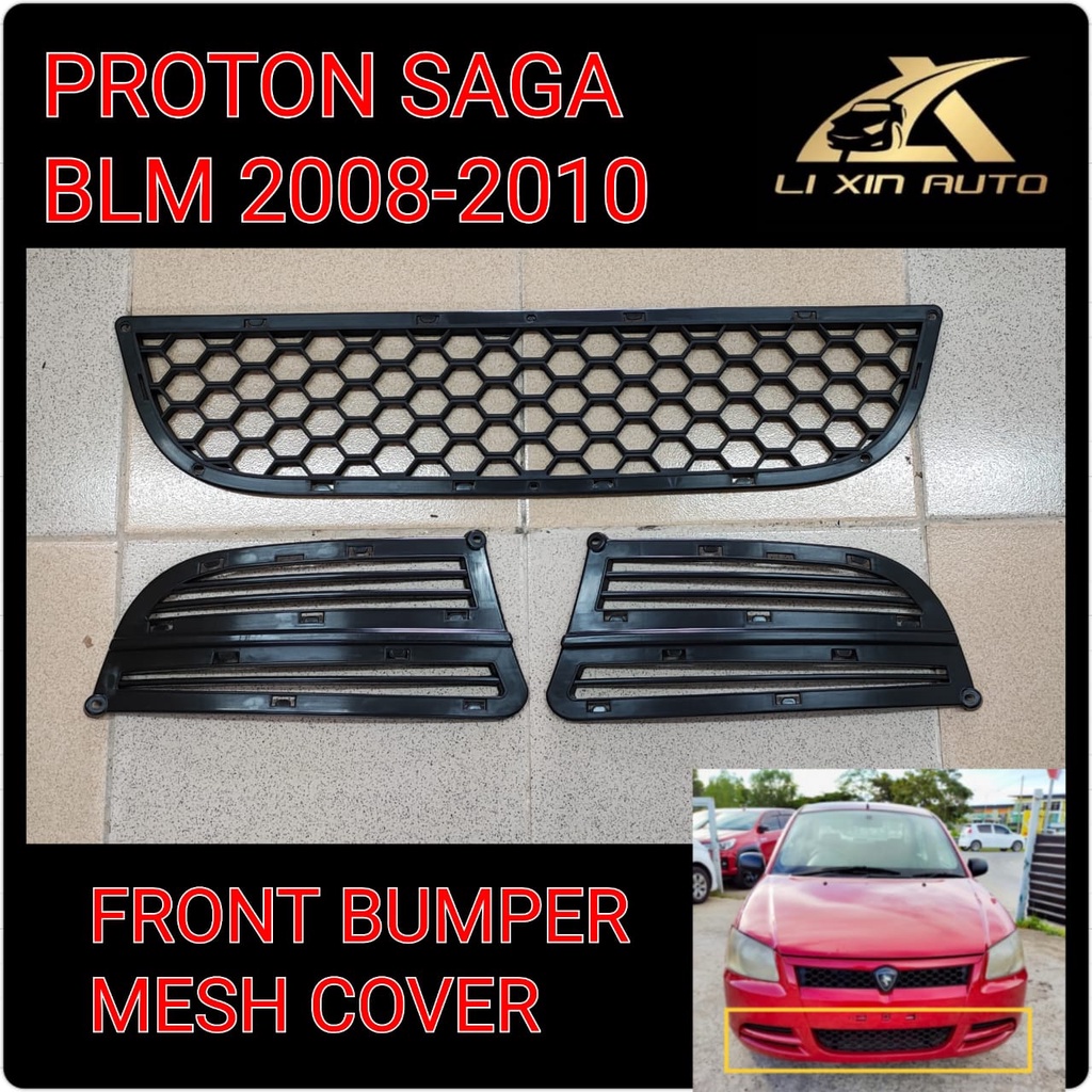 PROTON SAGA BLM 20082010 FRONT BUMPER MESH COVER LOWER GRILLE Shopee