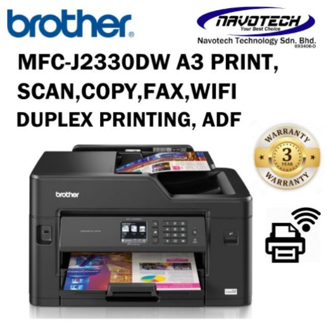 Brother MFCJ2330DW MFCJ2340DW/J2740DW A3 Print A4 Scan Copy Fax WiFi