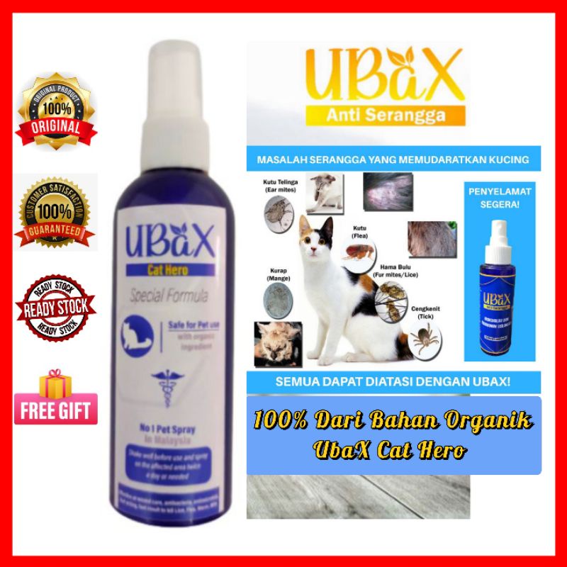 Spray Ubax Kucing Ready Stock Ubat Kurap Luka Kutu Hama Selsema Spray Serangga Shopee Malaysia