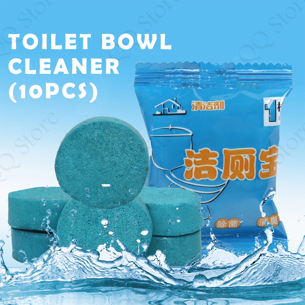 Automatic Toilet Bowl Cleaner Bubble Blue Tablet Block Flush Clean