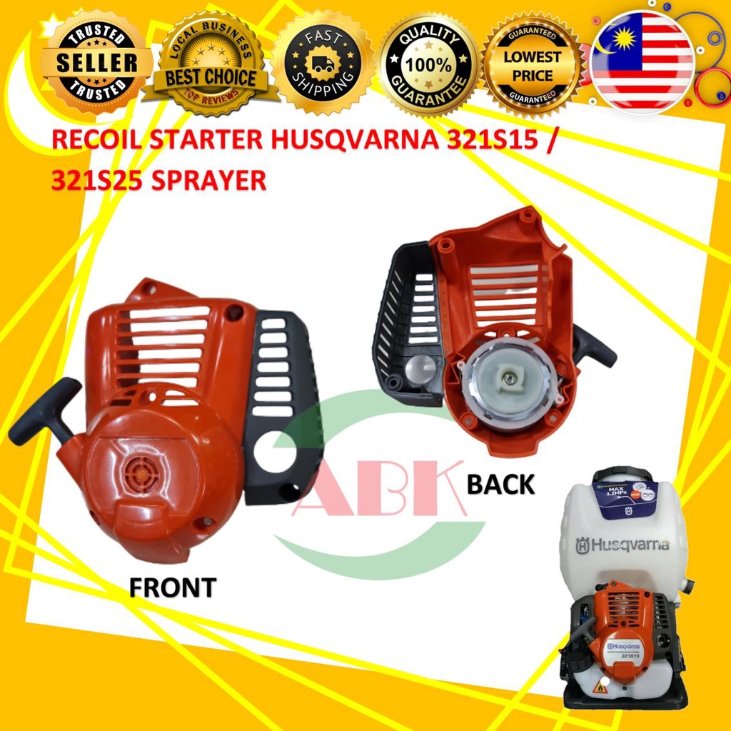 HUSQVARNA KNAPSACK SPRAYER 321S15 321S25 RECOIL STARTER ORIGINAL SET ...