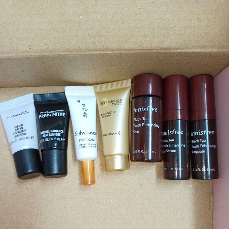 大牌小样便宜清货清仓正品sample kit Innisfree Sulwhasoo Mac BioEssense Clarins ...