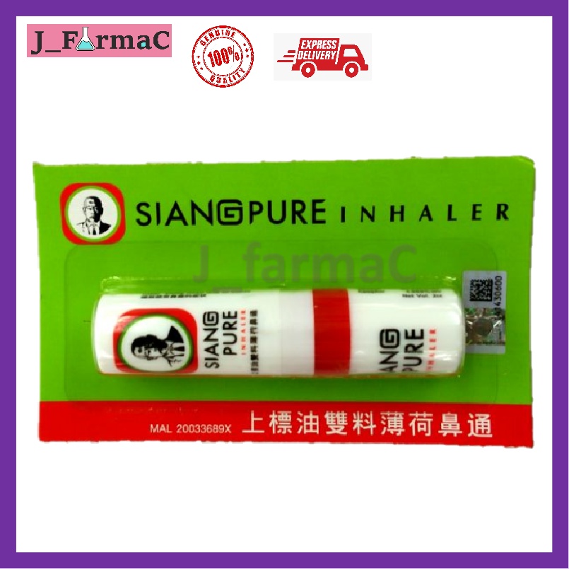 Siang Pure Inhaler 2ml (Thailand) Inhaler untuk Hidung Tersumbat ...