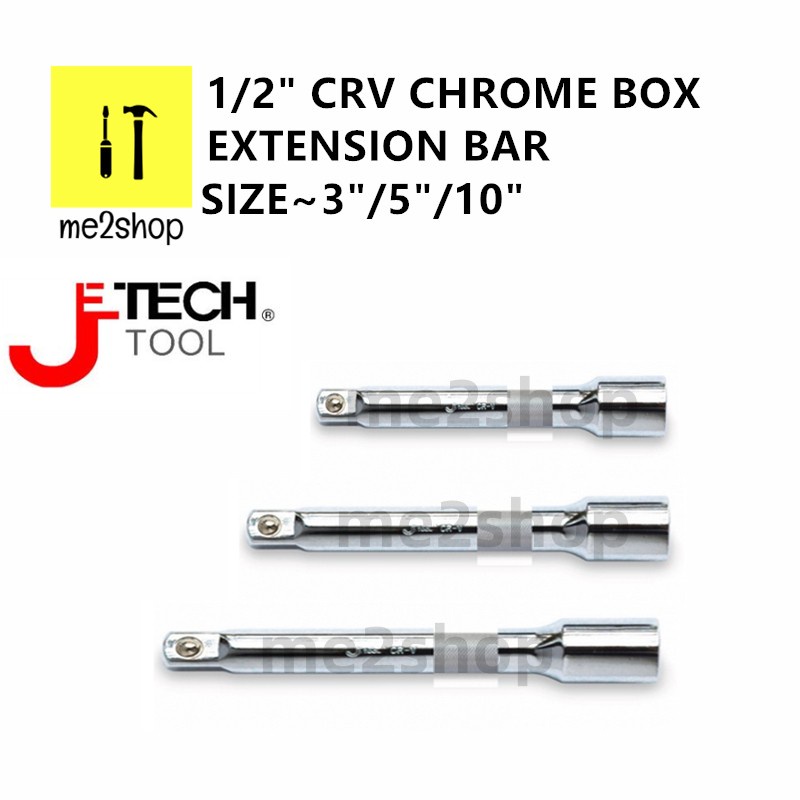 1/2 INCH JETECH TOOL DR. CHROME VANADIUM ALLOY STEEL CHROME BOX SOCKET ...